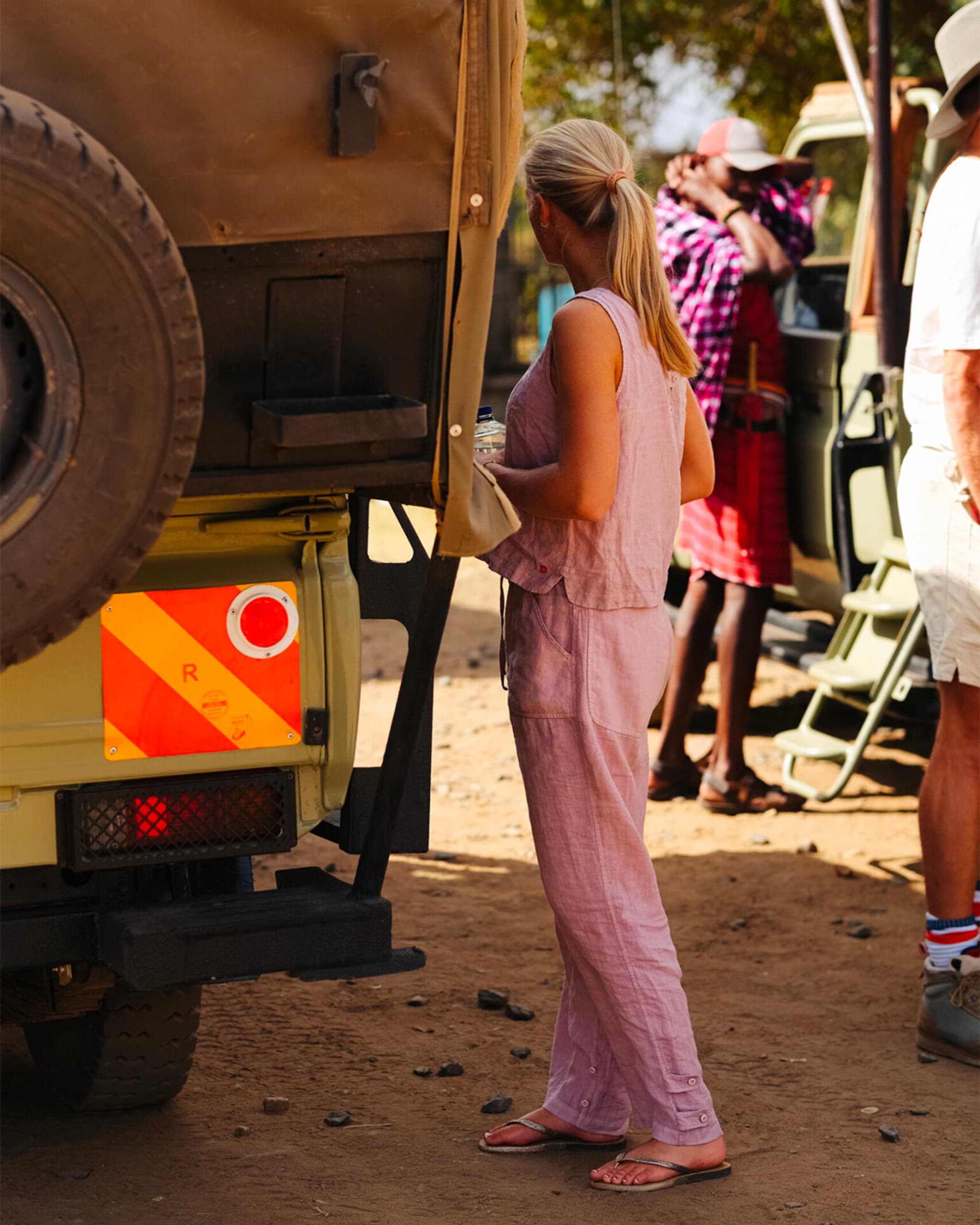 SAFARI LINEN PANTS WOMENS